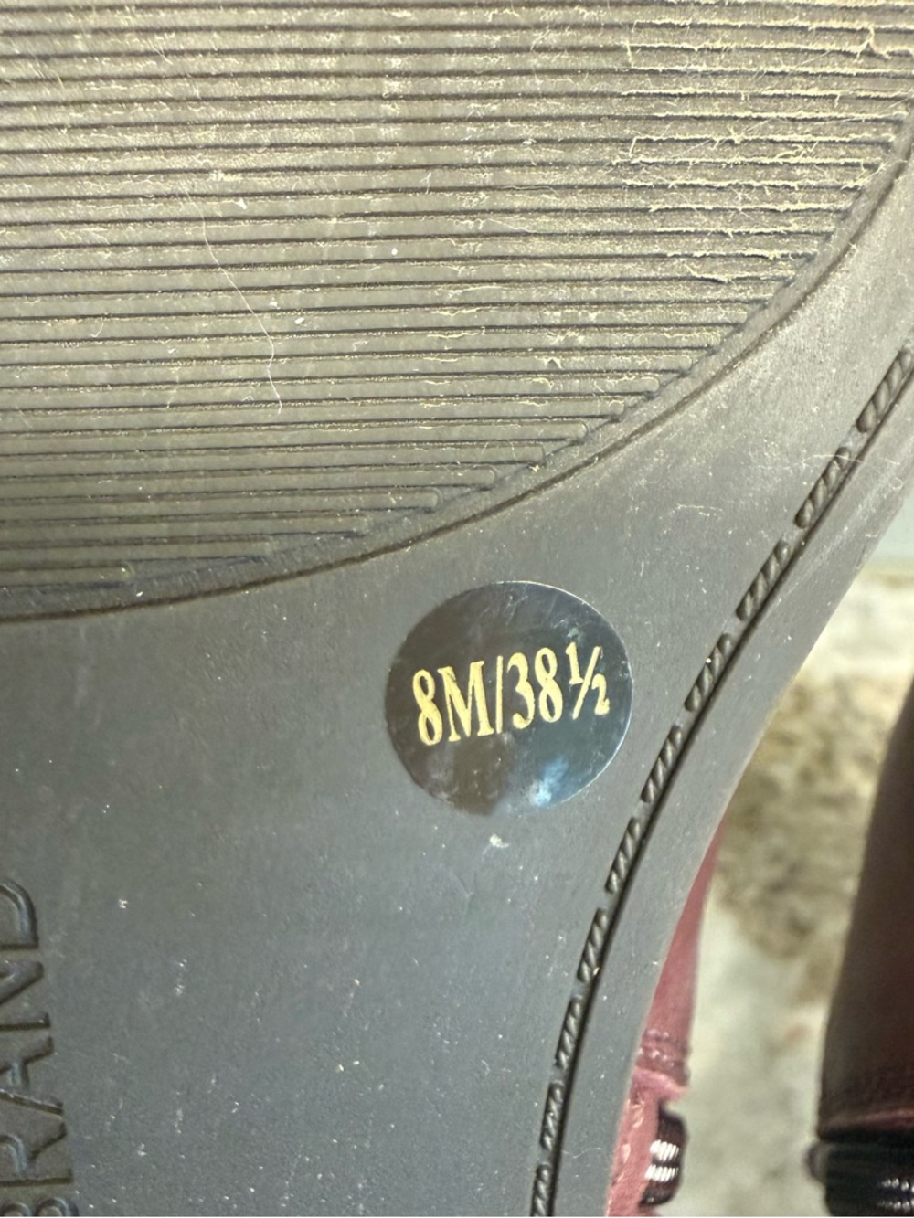 Lucky Brand Perrma Raisin Curved Topline Women’s Size 8 Studded Moto Edge Bootie - Picture 13 of 14